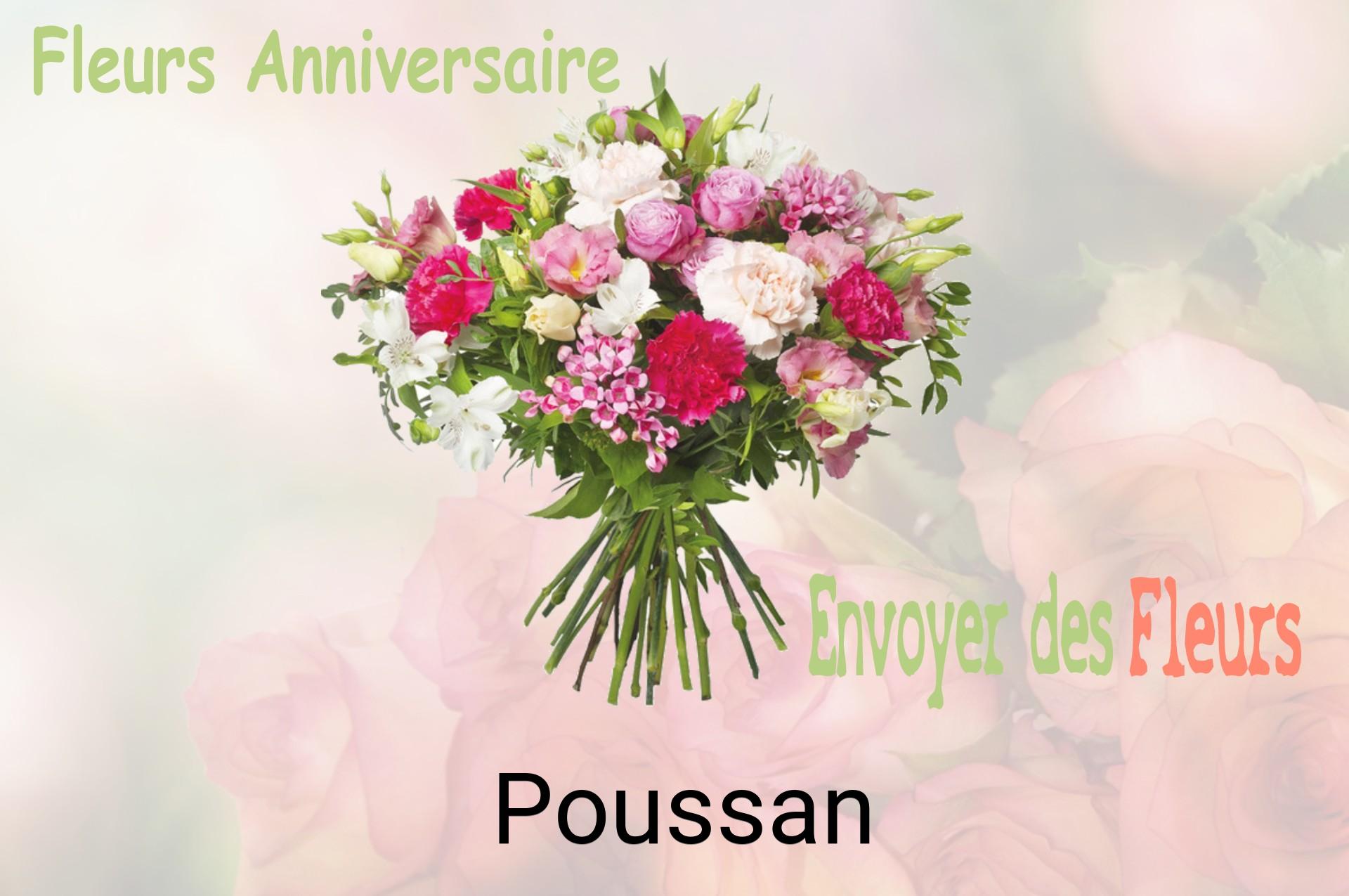 Bouquet de fleurs d’anniversaire livré à Poussan