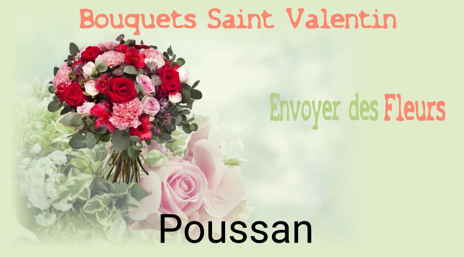 Roses de Saint-Valentin livrées à Poussan